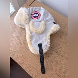 Canada Goose Kids Aviator Hat with Fur Trim - NWOT